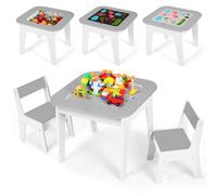 Clevich Table pour Enfant avec 2 PCS Chaises, Ensemble de Bureau et Chaises