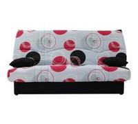 Clic clac 3 places DREAM - Tissu 100% Coton imprimé Planète - Couchage 125 x 190 cm - L190 x P92 x H96 cm Imprimé Planète gris G