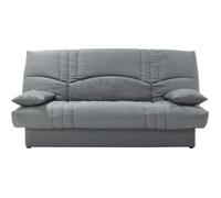 Clic clac 3 places THELMA - Tissu Soro gris moyen - Couchage 125x190 cm - L190 x P92 x H96 cm