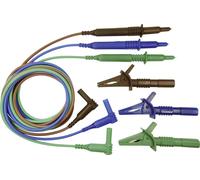 Cliff CIH29915 Set de cordons de mesure de sécurité mâle 4 mm pointe de test 1.50 m bleu, vert, marron 1 pc(s)