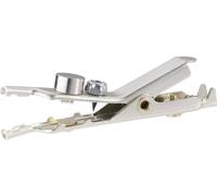 Cliff FCR7911Y Pince crocodile argent Plage de serrage max.: 25.4 mm Longueur: 68.6 mm 1 pc(s)