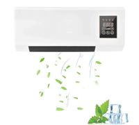 Climafy Climatiseur portable sans conduit, climatiseur mural Split Max, système de chauffage/vent naturel mini split super silencieux for chambre à coucher, salon(A)