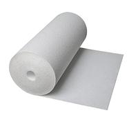CLIMAPOR Isolant mural intérieur contrecollé papier ingrain - polystyrène - blanc - 7,5 m x 0,5 m x ~ 4 mm - 8 rouleaux (~ 30 m2)