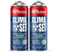 ClimaSet Recharge clim R1234yf - 2x235 g - Climatisation - Climatiseur voiture - Recharge climatisation voiture - Gaz R1234yf - cartouche gaz - ECO - Recharge pour climatisation