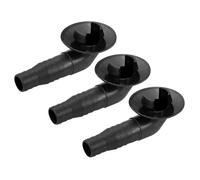 Climatisateur Vidange Tuyau Connecteur 19mm Tube Coude Raccord Remplacement Pièce Accessoires, Noir Paquet de 3