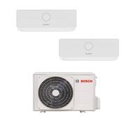 Climatisation unité extérieure bi split BOSCH 4200W + 2 unités intérieures réversibles 2000W R32
