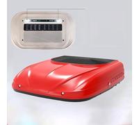 Climatiseur 12 V DC RV 1800 W (8500 BTU), support de toit ultra fin, faible puissance, débit d'air 150-350 m³/h, silencieux pour voitures, camions, camionnettes, remorques