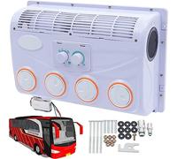 Climatiseur 12V / 24 RV, climatiseur 12 / 24V DC camion RV bus excavateur véhicule agricole voiture de chantier aucune consommation de carburant climatiseur,12V