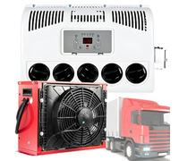 Climatiseur de camion 12 V/24 V, mini unité AC divisée, climatisation électrique à faible bruit, refroidissement rapide pour semi-camion, camping-car, véhicule de construction, grue, tracteur