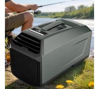 Climatiseur de tente portable, déshumidificateur à refroidissement rapide, unité AC de camping mobile avec télécommande, climatisation silencieuse pour petites pièces, maison pour animaux de compagnie