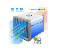 Climatiseur De Ventilateur Mini Portable Blanc Avec YOKULI Boîte De Rangement Bleu