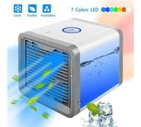 Climatiseur De Ventilateur Mini Portable Blanc Avec YOKULI Boîte De Rangement Bleu