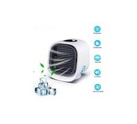 Climatiseur de ventilateur usb blanc avec lumière colorée pour la maison et le bureau