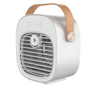 Climatiseur de voiture, ventilateur de refroidissement personnel à 3 vitesses avec humidificateur, climatiseur portable rechargeab