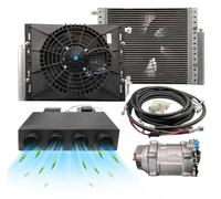 Climatiseur électrique universel 12V sous tableau de bord 10000btu 12 volts Kit de climatisation pour voiture, camionnette, taxi, VR automatique, climatiseur électrique à économie d'énergie
