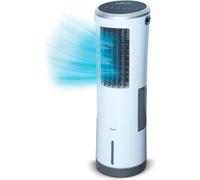 Climatiseur évaporatif avec refroidissement par eau et réservoir de 8,5 litres, 3 vitesses, climatiseur tour d'air de grande capacité avec télécommande