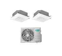 Climatiseur Hisense dual split inverter a cassetta 12000 BTU blanc