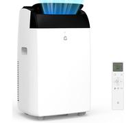 Climatiseur Mobile 10000 BTU Faible Consommation, Gaz R290 écologique, 4-En-1 Climatiseur Mobile Sans Unité Extérieure, Refroidissement, Déshumidification, Ventilation, Fonction Follow-Me