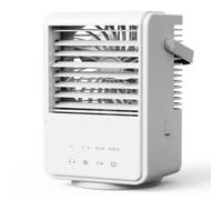 Climatiseur Mobile 1000ML,Rafraîchisseur d'Air avec Brumisation [Faible Conso] - Ventilation 3 Vitesses, Oscillation 90°, Minuterie 2/4H, RGB & Type-C - Réservoir 1L Silencieux pour Maison/Bureau