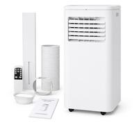 Climatiseur mobile 14 000 BTU - Refroidissement, déshumidificateur et ventilateur 3 en 1 - Refroidissement rapide pour des pièces jusqu'à 750 mètres carrés, avec kit de fenêtre et