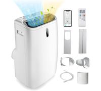 Climatiseur mobile 16000btu 5 en 1 fonction de refroidissement, chauffage, déshumidification, ventilation