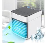 Climatiseur mobile 3 en 1 - Rafraîchisseur d'air, humidificateur, ventilateur - Conception étanche, faible consommation