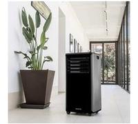 Climatiseur Mobile 4 En 1 Avec Fonction Climatisation,Chauffage,Ventilation,Déshumidification 9000 Btu Noir