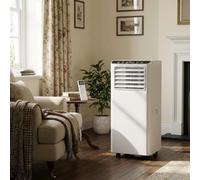 Climatiseur Mobile 7000 Btu Refroidissement Ventilation DéShumidification Mode Sommeil Silencieux Minuterie 24h éCran Digital TéLéCommande Tuyau d'éVacuation IdéAl Maison/Bureau Jusqu'à 25m²