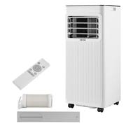 Climatiseur Mobile 9000 BTU 2,6 kW-VEVOR-Climatiseur Portable 3 en 1-Panneau Tactile LED-Télécommande-Minuterie 24 h