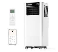 Climatiseur Mobile 9000 BTU, 3-en-1 Écoénergétique Climatiseur Portable, Kit Fenêtre Inclus, Contrôle Via Application/Télécommande, Silencieux <48 dB, Minuterie 24 H, Idéal Pour Pièces Jusqu’à 25 m²