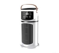 Climatiseur mobile ABS minuteur 24h Design compact | Fonction 4 en 1, mode refroidissement/ventilation/nuit, fonctionnement silencieux, 29,5 cm compact, idéal pour les petits