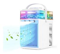Climatiseur Mobile avec Contrôle par Application, Refroidisseur d'air 800ML Réservoir, 5 en 1 Portable Climatiseur Mobile Silencieux, Mini Climatiseur pour la Maison et le Bureau