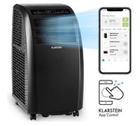 Climatiseur mobile avec evacuation - Klarstein - 10000 BTU - Commande via app - Fonction ventilateur & déshumidificateur - Noir