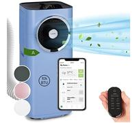 Climatiseur mobile avec évacuation - Klarstein - 10000 BTU - Fonction ventilateur & déshumidificateur - Bleu