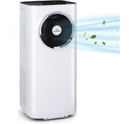 Climatiseur mobile avec evacuation - Klarstein - Fonction ventilateur & déshumidificateur 11500 BTU - Contrôle par app - Blanc