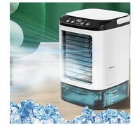 Climatiseur Mobile Avec Glacière, Réservoir D'eau 900ml,Avec Glacière Climatiseur D Air Mobile 3 Vitesses de Vent et 7 Lumières LED Climatiseir Mobile Pour Le Bureau Le Dortoir À Domicile Etc