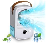 Climatiseur Mobile, Climatiseur Mobile Silencieux 4 En 1, 120° Oscillation, 3 Vitesses, 2 Modes De Brumisation, Mini Climatis[u77]