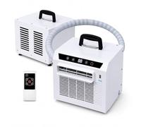 Climatiseur Mobile, Climatiseur Mural, Climatiseur Split Mobile | Ventilateur Déshumidificateur, Télécommande, Mode Sommeil, Minuterie 24H, Kit Fenêtre, pour Tente(1.5m hose)