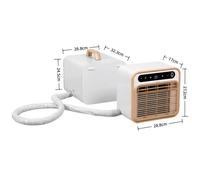 Climatiseur Mobile fendu 1500W, Portable, sans Installation, pour tente de Camping, pour stationnement Remote Control