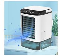 Climatiseur Mobile Grande Capacité, Réservoir D'eau 900ml,Avec Glacière Climatiseur Ventilateur 3 Vitesses de Vent et 7 Lumières LED Climatiseur Portable USB Pour La Maison Le Travail Le Bureau