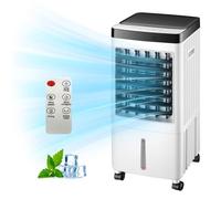 Climatiseur Mobile, humidificateur, avec réservoir d'eau de 10 L, 3 vitesses de vent, refroidisseur d'air portable avec