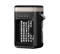 Climatiseur Mobile, Mini Climatiseur Mobile Sans Évacuation, Rafraichisseur D'air, Ventilateur Multifonction 3 Modes & 2 Brumisation Minuterie 2/4H Lumière LED, Idéal Pour Dortoir Bureau Camping (BK)