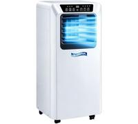 Climatiseur Mobile Monobloc 3 en 1 avec Tuyau d’Évacuation (7000BTU) | Minuterie 24 h, 2 Vitesses, Mode Nuit, Télécommande et Écran LED pour Chambre, Appartement et Bureau