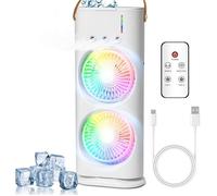 Climatiseur mobile multifonction - Belle commode - Ventilateur USB - Refroidisseur d'air - Humidificateur - 3 vitesses
