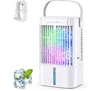 Climatiseur Mobile, Portable Climatiseur Mobile Sans Evacuation, 1200 Ml Mini Rafraichisseur D'Air Avec 3 Vitesses 2 Brumes