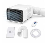 Climatiseur Mobile pour Chambre et Bureau, 900W de Refroidissement, 280W Faible Consommation, 45 dB Silencieux, Minuterie 1-12H, Affichage Numérique, Télécommande