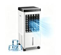 Climatiseur Mobile, Rafraîchisseur d'air portable, Climatiseur portable avec télécommande, 3 vitesses, écran LED, 120°, 10 L, 65W