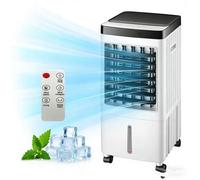 Climatiseur Mobile refroidisseur d'air climatisation portable avec réservoir d'eau de 10L et 3 vitesses climatiseur portable