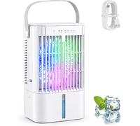 Climatiseur mobile - Refroidisseur d'air - Confort personnel - Fonction 4 en 1 - Réservoir de 1200 ml - Blanc