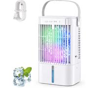 Climatiseur mobile - Refroidisseur d'air - Confort personnel - Fonction 4 en 1 - Réservoir de 1200 ml - Blanc